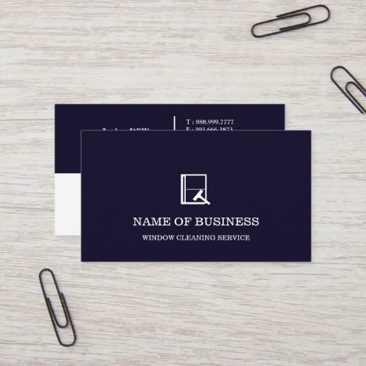 Professional Logo Window Cleaning Service  名刺 (正面/裏面インサイチュ)