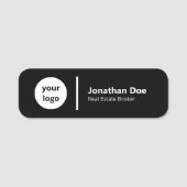 Professional Luxury Black Real Estate Agent 名札 (正面)