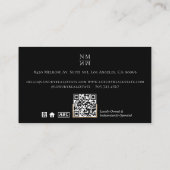 Professional Luxury Black Real Estate Agent Photo 名刺 (裏面)