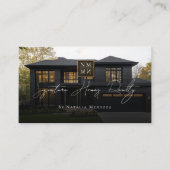 Professional Luxury Black Real Estate Agent Photo  名刺 (正面)