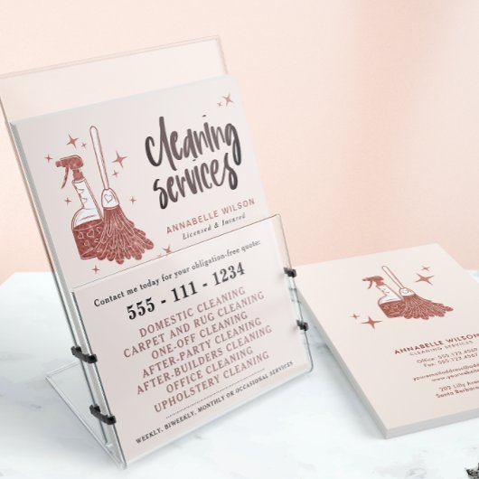 Professional Maid & House Cleaning Business  チラシ