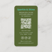 Professional Maid House Cleaning Housekeeping 名刺 (裏面)