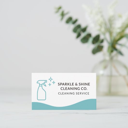 Professional Maid & House Cleaning Service 名刺 (スタンド正面)