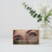 Professional Makeup Artist Eyelash & Brow QR CODE  名刺 (スタンド正面)