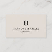 Professional Marketing Initials Monogram Logo  名刺 (正面)