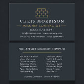 Professional Masonry Bricklayer Brick 名刺