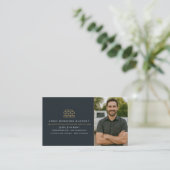 Professional Masonry Bricklayer Brick Photo 名刺 (スタンド正面)