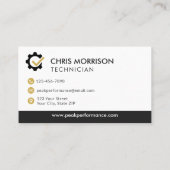 Professional Mechanic and Repair Services 名刺 (裏面)