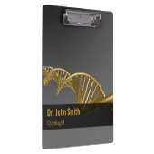 Professional Medical Luxury DNA Strand Gold クリップボード (右)