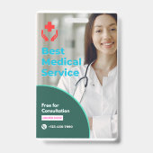 Professional Medical Service Employee ID Badge - M バッジ (正面)