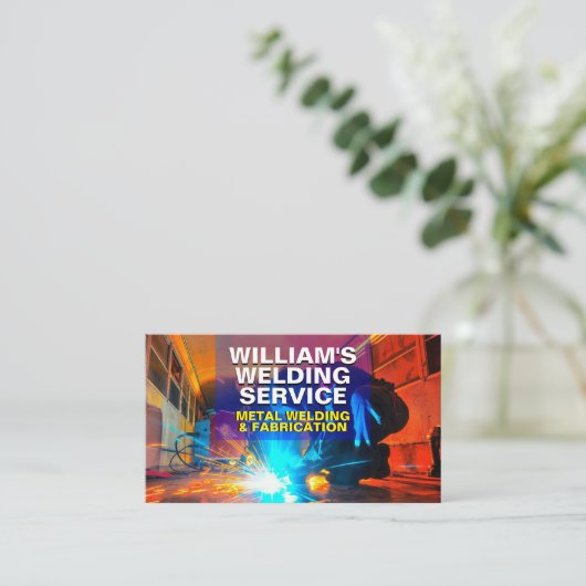 Professional Metal Fabrication & Welding 名刺 (スタンド正面)
