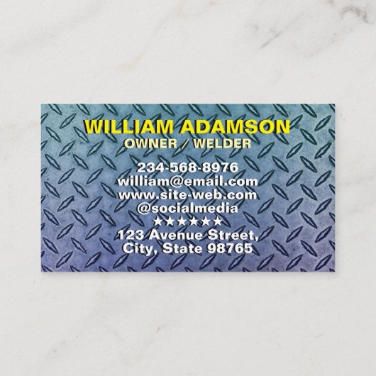 Professional Metal Fabrication & Welding 名刺 (裏面)