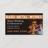 Professional Metal Welding Fabrication Contractor 名刺 (正面)