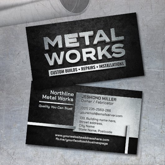 Professional Metal Works  - Metal Fabrication 名刺