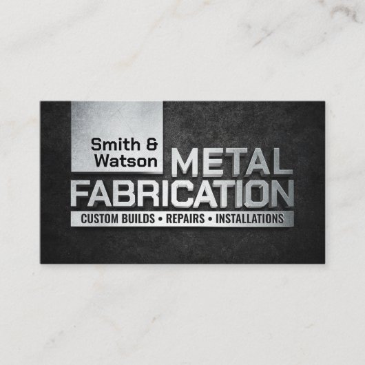 Professional Metal Works  - Metal Fabrication 名刺 (正面)