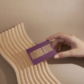 Professional Microblading Tech Burgundy & Gold  名刺