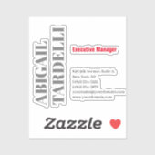 Professional minimalist bold modern custom plain シール (シート)