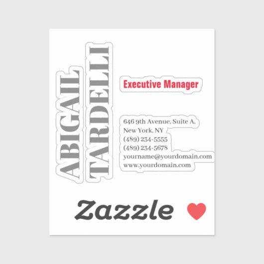 Professional minimalist bold modern custom plain シール (シート)