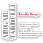 Professional minimalist bold modern custom plain シール (正面)