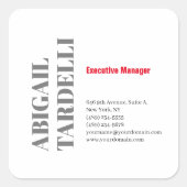 Professional minimalist bold modern custom plain スクエアシール (正面)