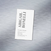 Professional minimalist bold modern grey white マグネット名刺 (インサイチュ)