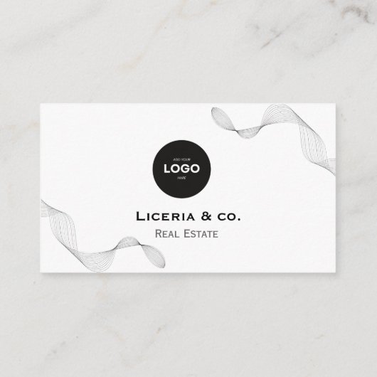 professional Minimalist business custom card 名刺 (裏面)