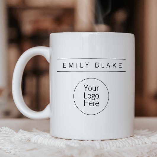 Professional Minimalist Business Mug With Logo コーヒーマグカップ