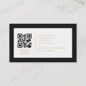 Professional Minimalist Company Logo QR Code 名刺 (裏面)