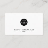Professional minimalist company logo QR code white 名刺 (裏面)