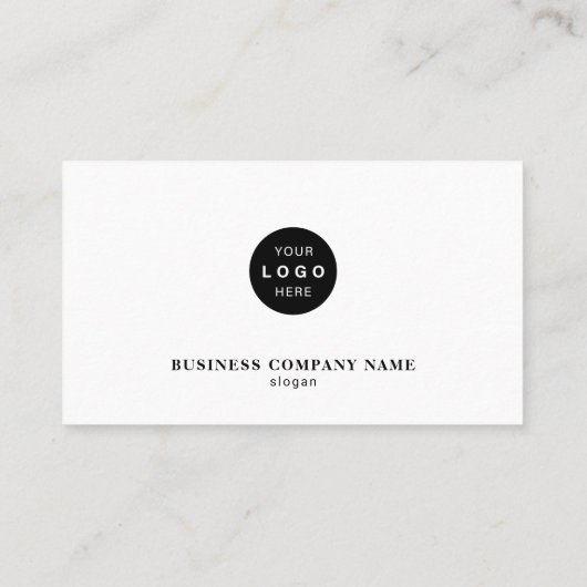 Professional minimalist company logo QR code white 名刺 (裏面)