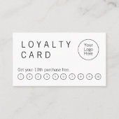 Professional Minimalist Flat Loyalty Card ロイヤリティカード (正面)