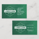 Professional minimalist lawn care green 名刺 (正面/裏面)