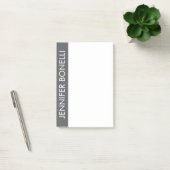 Professional minimalist modern bold name grey  ポストイット (オフィス)