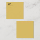 Professional minimalist modern gold color ノートカード (正面/裏面)