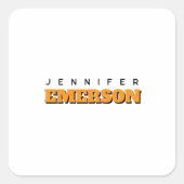 Professional minimalist modern plain  スクエアシール (正面)