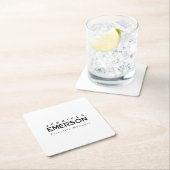 Professional minimalist modern plain スクエアペーパーコースター (インサイチュ)