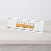 Professional minimalist modern plain  デスクネームプレート (正面)