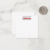 Professional minimalist modern plain  ノートカード (正面/裏面インサイチュ)