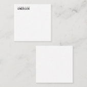 Professional minimalist modern plain ノートカード (正面/裏面)