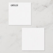Professional minimalist modern plain ノートカード (正面/裏面)
