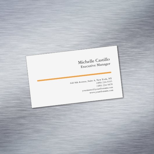 Professional Minimalist Modern Plain マグネット名刺 (インサイチュ)