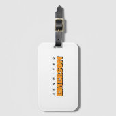 Professional minimalist modern plain  ラゲッジタグ (正面縦)