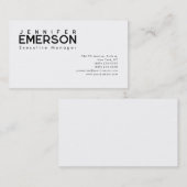 Professional minimalist modern plain  名刺 (正面/裏面)