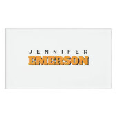 Professional minimalist modern plain  名札 (正面)