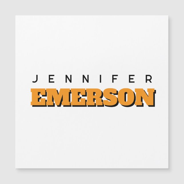 Professional minimalist modern plain magnetic card (正面)