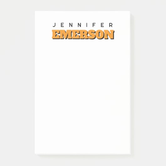 Professional minimalist modern plain name ポストイット (正面)