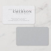 Professional minimalist modern plain premium pearl 名刺 (正面/裏面)