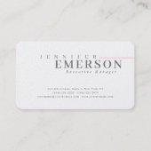 Professional minimalist modern plain premium pearl 名刺 (正面)