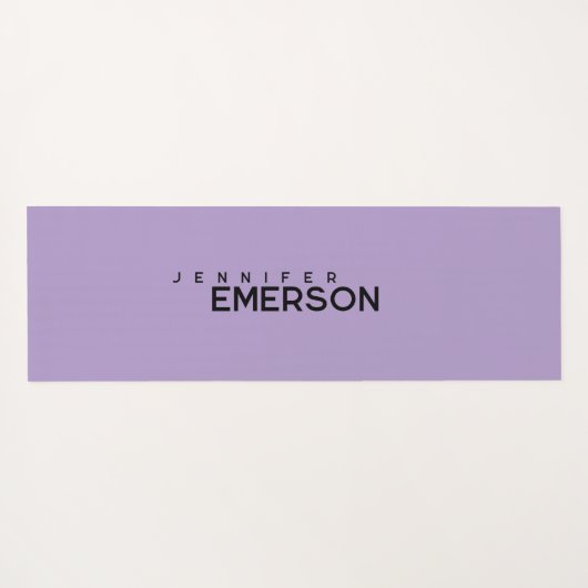Professional minimalist modern plain your name ヨガマット (裏面(横))