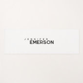 Professional minimalist modern plain your name ヨガマット (正面(横))